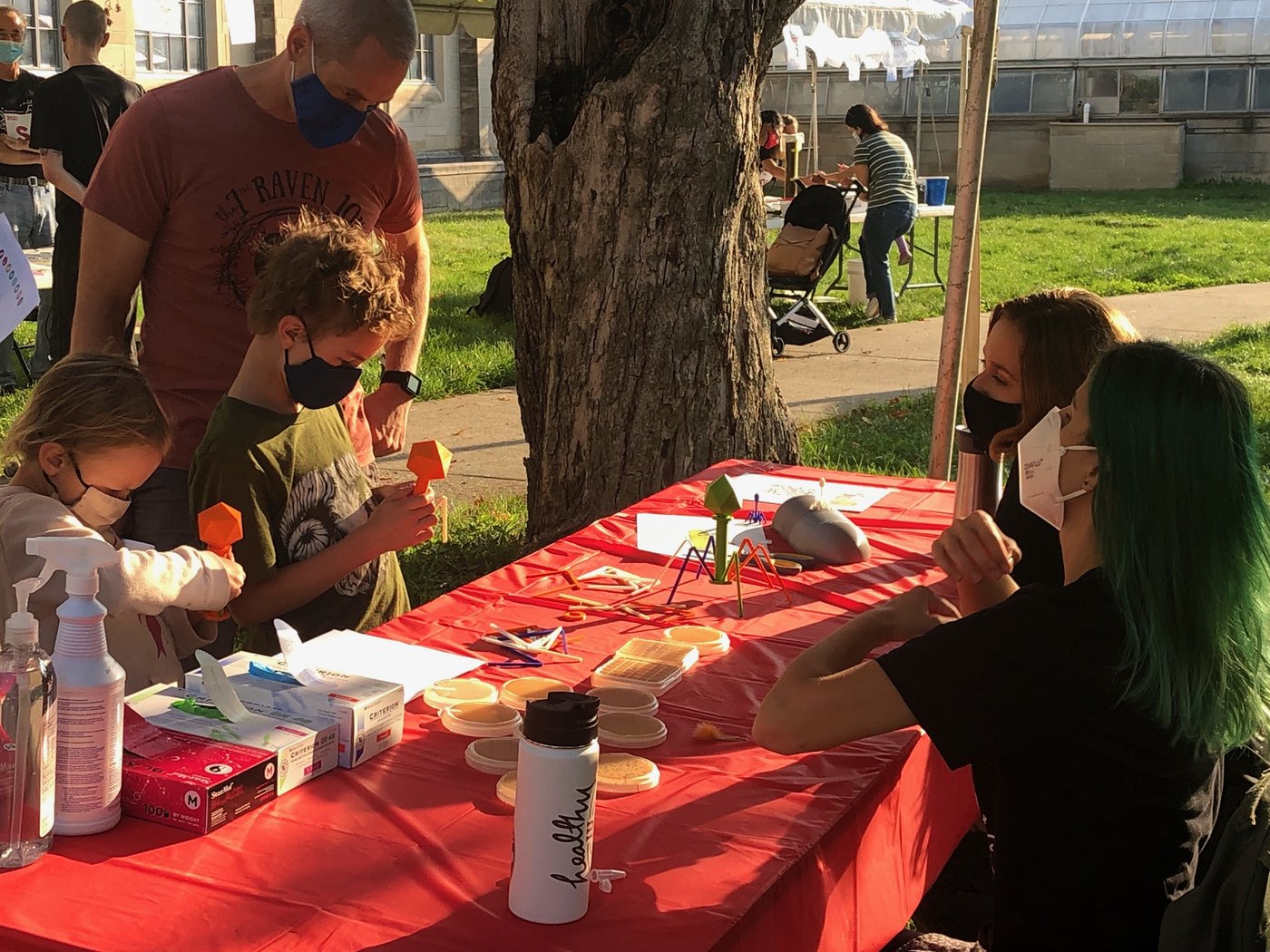 The Lennon Lab table at Science Fest